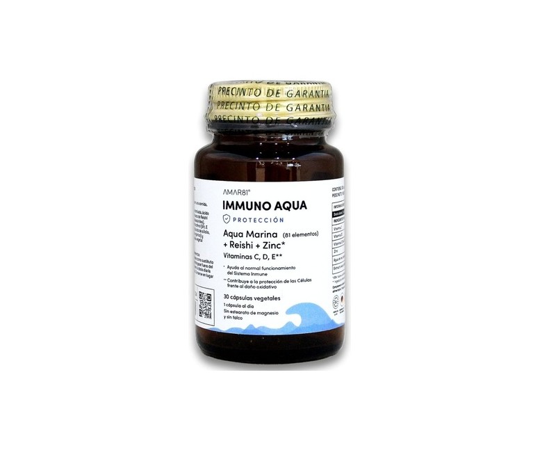 Immuno Aqua (defensas) 30 cápsulas vegetales de 618mg Amar81