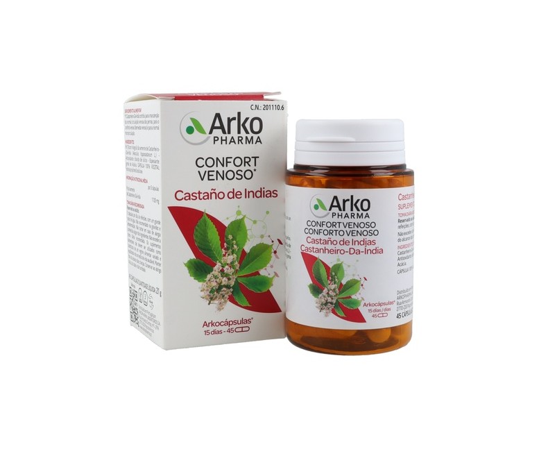 Arkocápsulas Castaño de Indias Bio 45 cápsulas Arkopharma