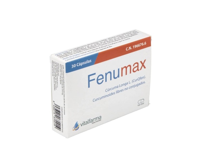 Fenumax cúrcuma 30 cápsulas Vitalfarma
