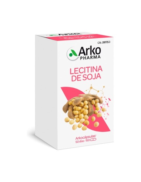 Arkocápsulas Lecitina de Soja Bio 150 cápsulas Arkopharma