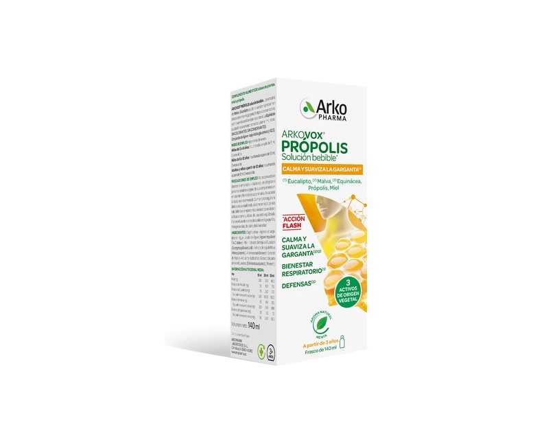 Arkovox jarabe de própolis 140 ml (Menta) Arkopharma