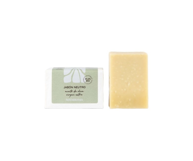 Jabón Neutro sin perfume 81,6% Bio 100 g Matarrania