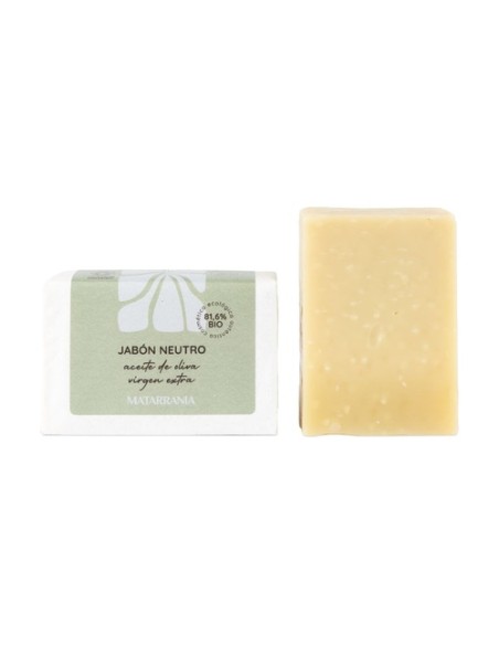 Jabón Neutro sin perfume 81,6% Bio 100 g Matarrania