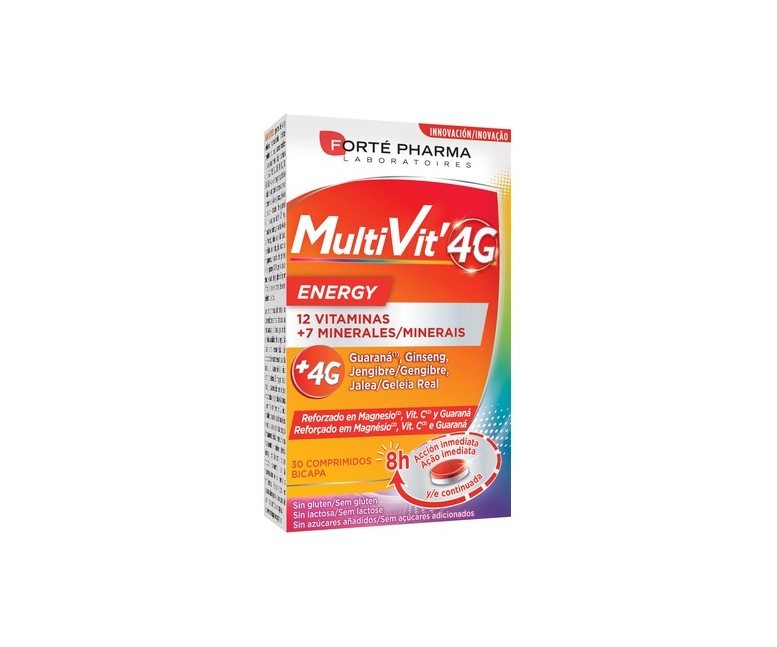 Multivit 4G Energía 30 comprimidos Forté Pharma