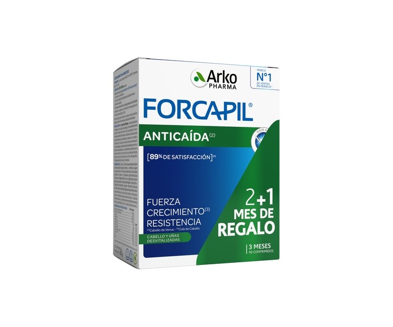Forcapil Anticaída cabello 90 comprimidos Arkopharma