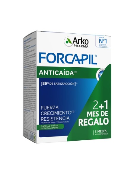 Forcapil Anticaída cabello 90 comprimidos Arkopharma