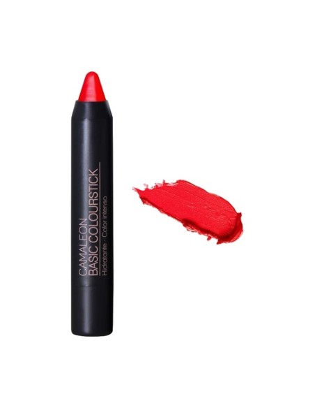Basic colourstick pintalabios flúor rojo ferrari 1 unidad de 4g (Rojo) CAMALEON