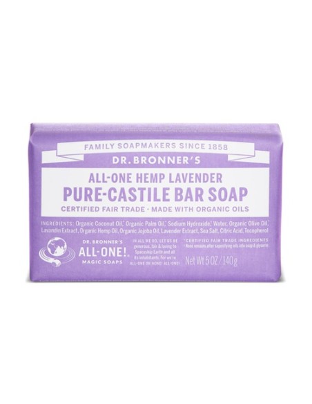 Jabón en pastilla de Lavanda 140 g Dr. Bronners