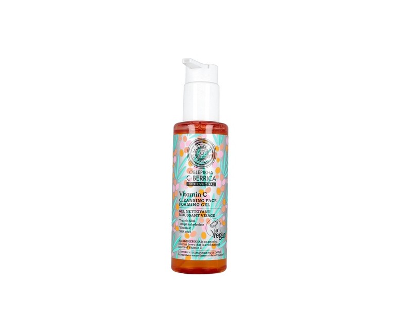Gel Limpiador Facial Espumoso Oblepikha C-Berrica 145 ml de gel Natura Siberica