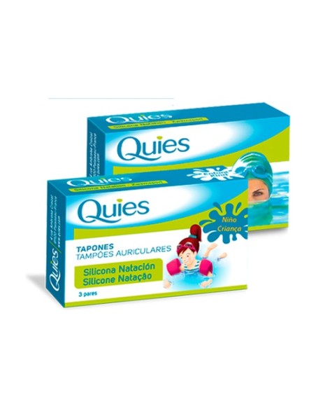 Tapón de Silicona Natación Infantil 6 unidades Quies