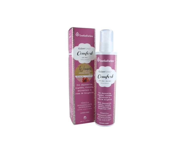 Cleantonic Comfort tónico desmaquillante y antipolución piel seca 200 ml Esential Aroms