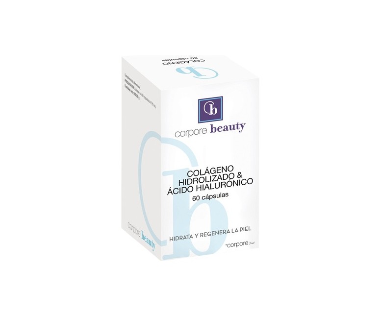 Colágeno Hidrolizado y Ácido Hialurónico 60 cápsulas de 725mg Corpore Beauty