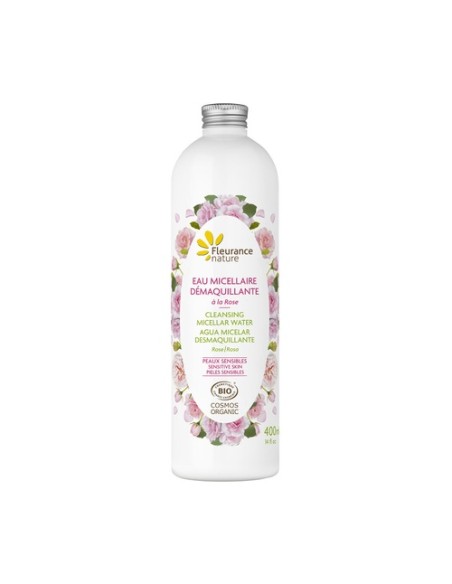 Agua micelar desmaquillante con rosas Bio 400 ml Fleurance Nature