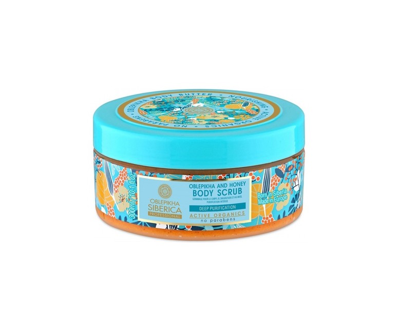 Exfoliante Corporal Oblepikha y Miel 300 ml de crema Natura Siberica