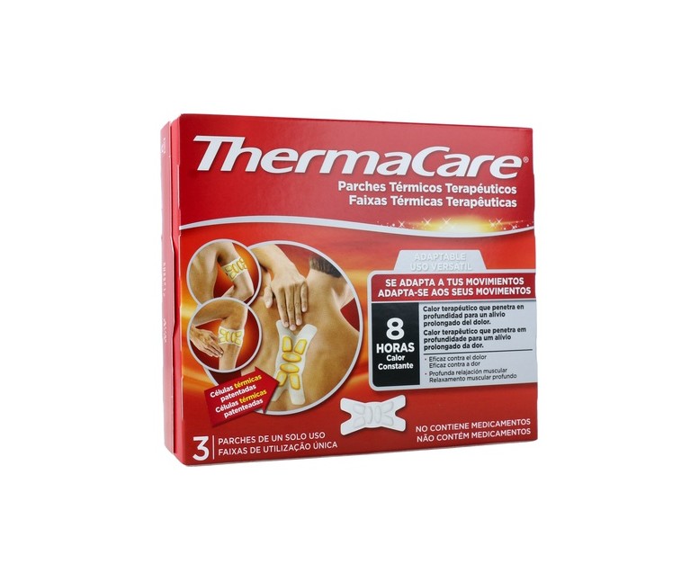 Parches térmicos terapéuticos adaptables 3 unidades Thermacare