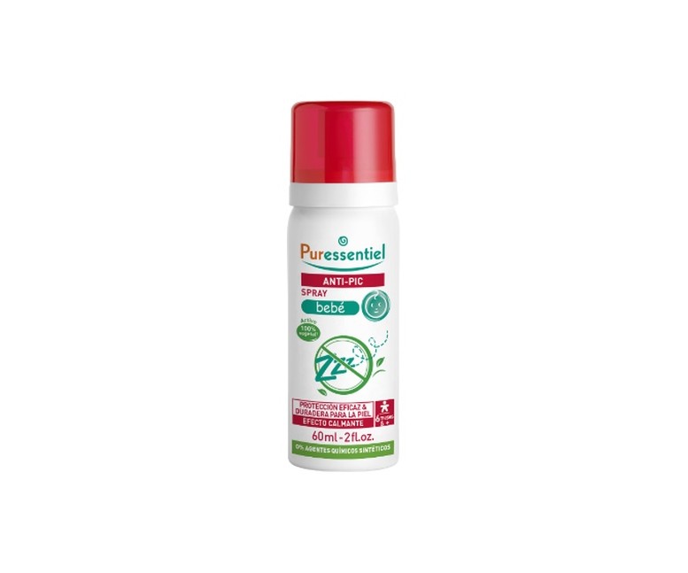 Spray repelente de picaduras para bebés 60 ml Puressentiel