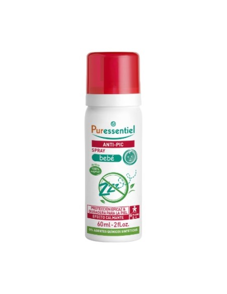 Spray repelente de picaduras para bebés 60 ml Puressentiel
