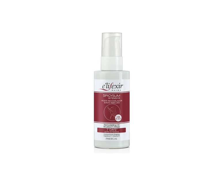 E'lifexir® Dermo Spicyslim intensive (zonas rebeldes) 150 ml de aceite Elifexir