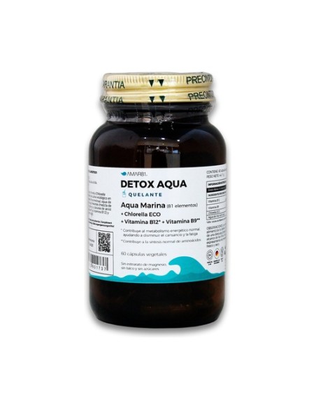 Detox Aqua (détox-energía) 60 cápsulas vegetales de 745.2 mg Amar81