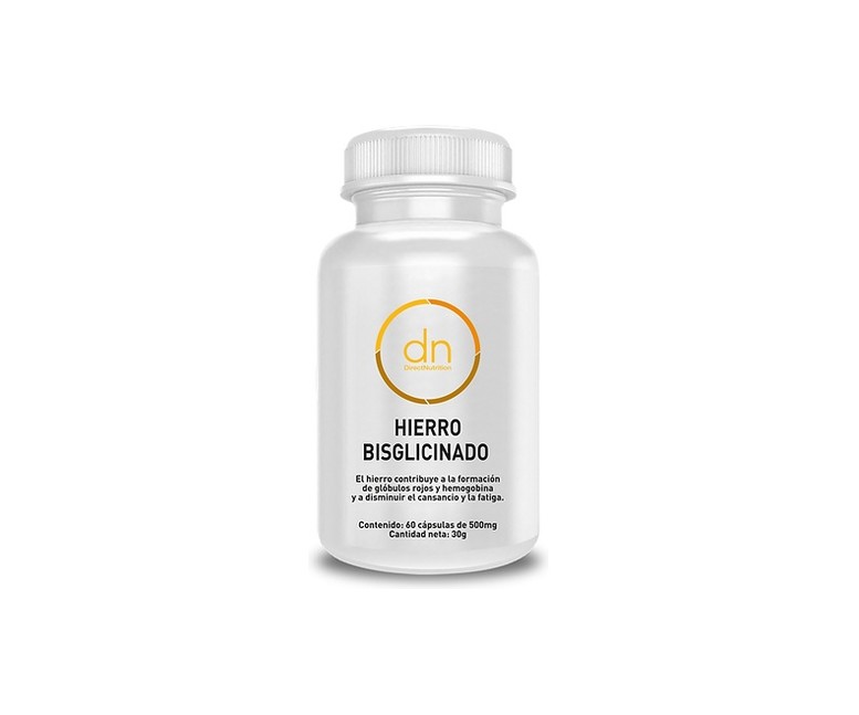Hierro bisglicinado 60 cápsulas vegetales Direct Nutrition