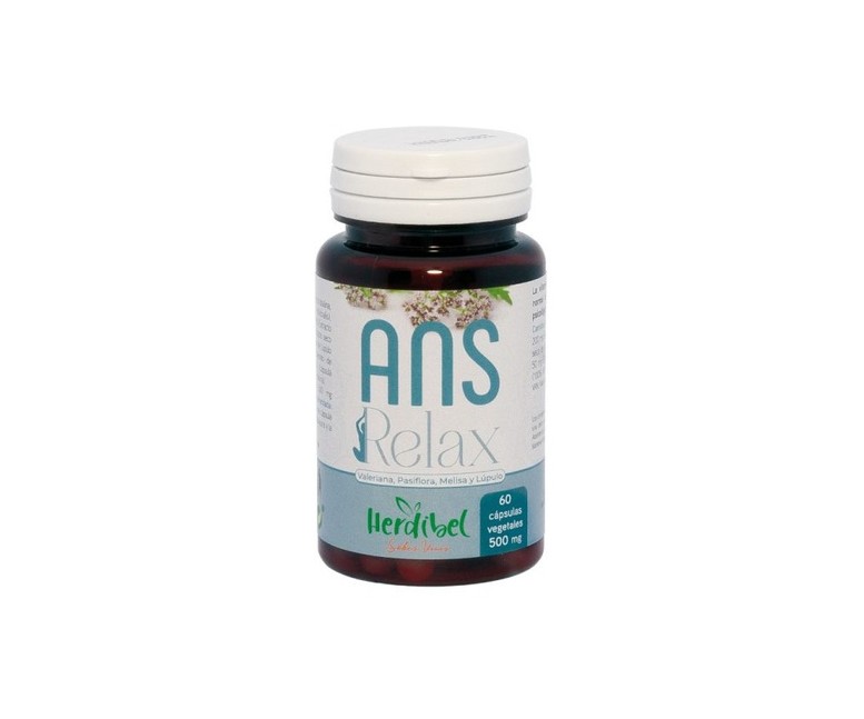 Ans Relax relajante 60 cápsulas vegetales de 500mg Herdibel