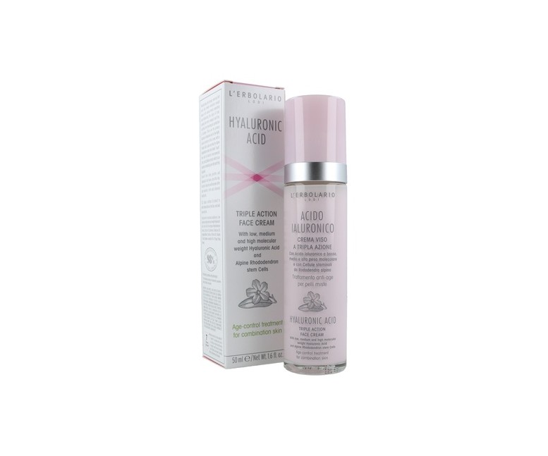 Ácido Hialurónico Crema de Cara para Pieles Mixtas 50 ml L'Erbolario