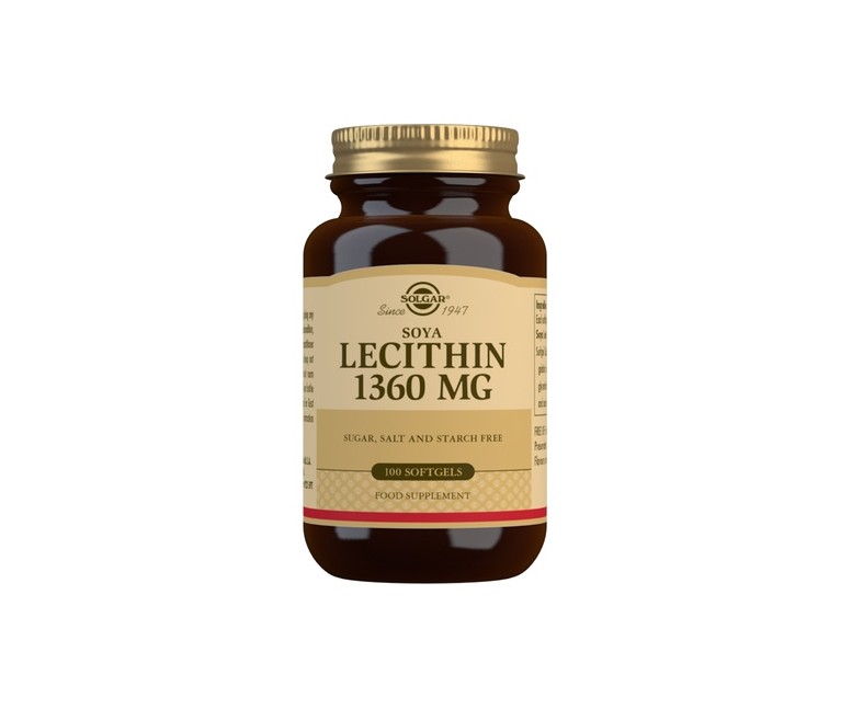 Lecitina de Soja 100 perlas de 1360mg (1360mg) Solgar