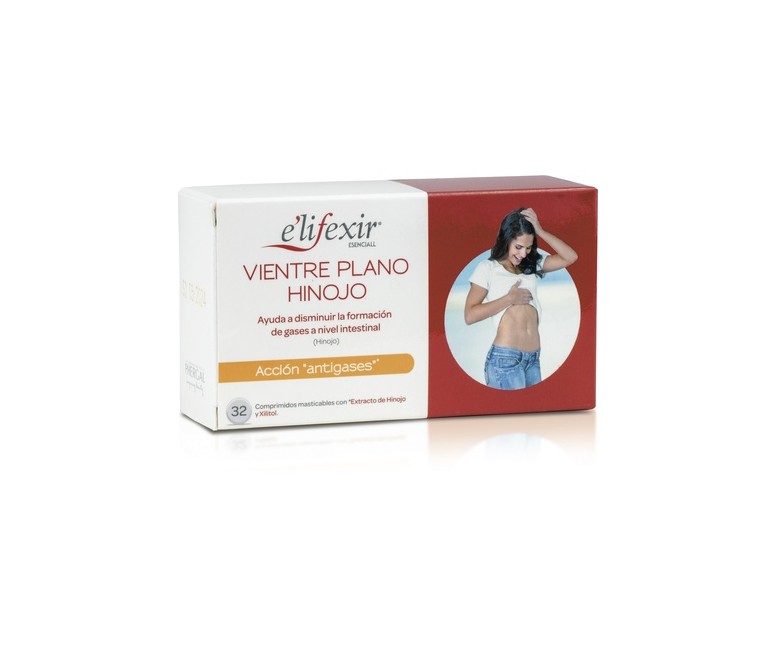 E'lifexir® Esenciall vientre plano hinojo 32 comprimidos masticables Elifexir