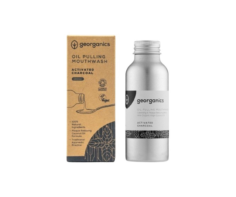 Enjuague bucal de aceite de carbón activado 100 ml Georganics