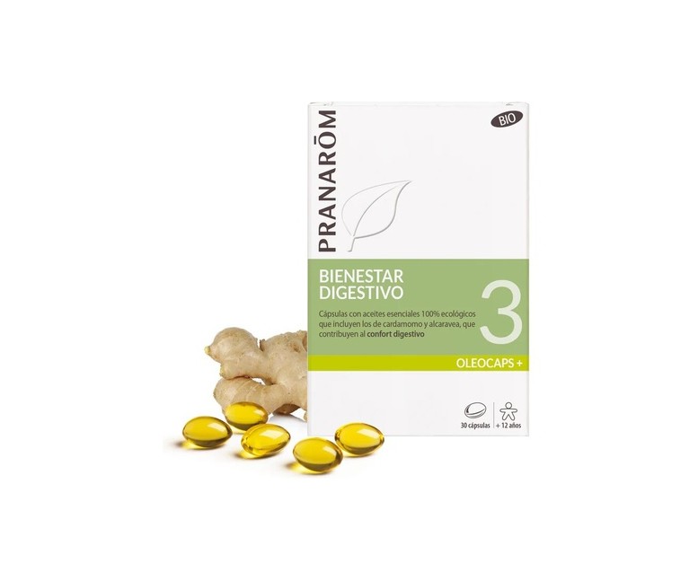 Oleocaps 3 - Bienestar digestivo Bio 30 cápsulas Pranarom