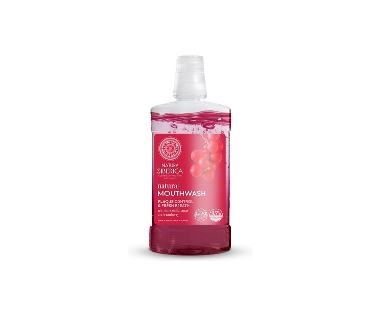 Enjuague bucal control de la placa y aliento fresco 520 ml Natura Siberica