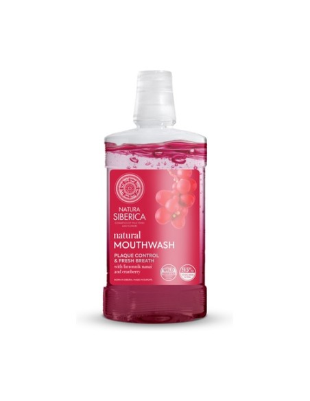 Enjuague bucal control de la placa y aliento fresco 520 ml Natura Siberica