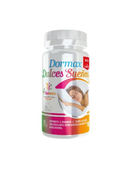 Dormax Dulces Sueños Melatonina 1,8 mg 120 comprimidos masticables Actafarma