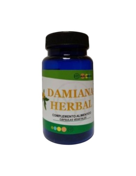 Damiana herbal apoyo al sistema nervioso 60 cápsulas vegetales de 400mg Alfa Herbal