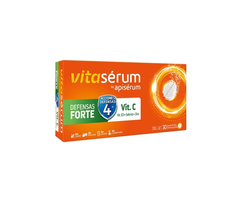 Vitaserum Defensas Forte 30 tabletas efervescentes Apiserum