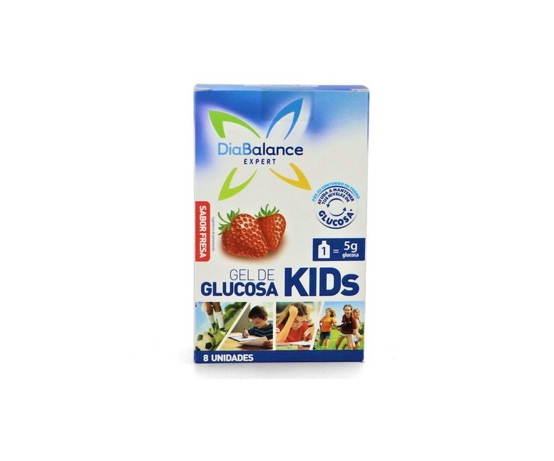 Gel glucosa kids 8 unidades (Fresa) Diabalance