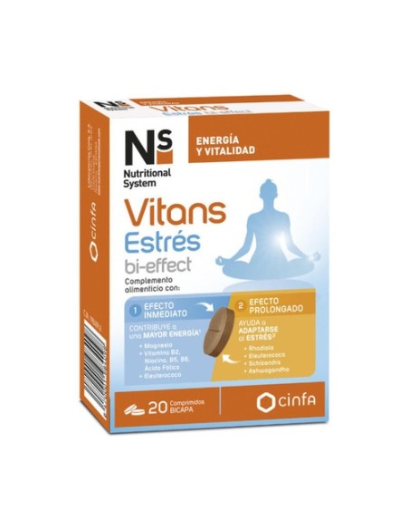 Vitans estrés bi-effect 20 comprimidos NS