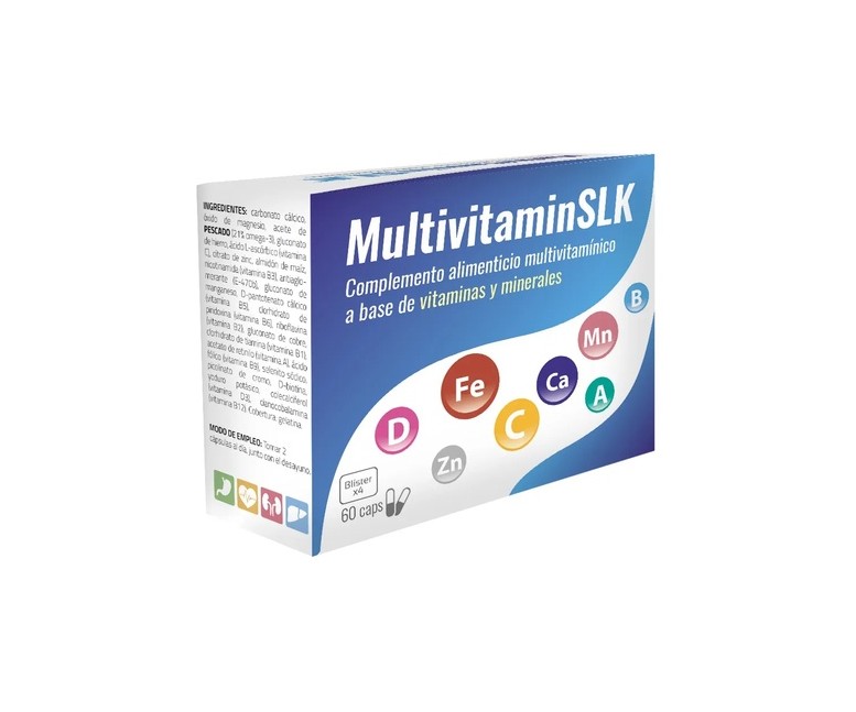 Multivitamin slk 60 cápsulas Saludalkalina