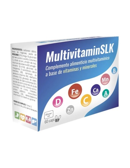 Multivitamin slk 60 cápsulas Saludalkalina