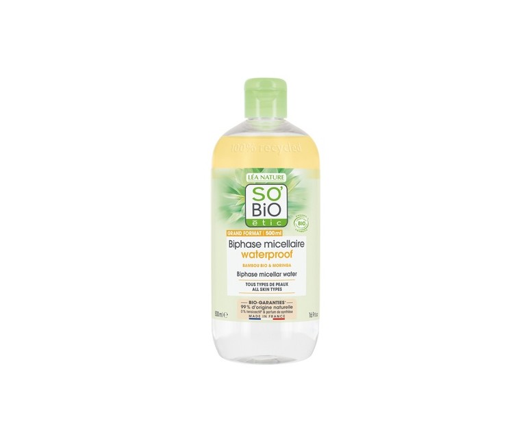 Agua micelar bifásica Pur Bamboo 500 ml So'Bio
