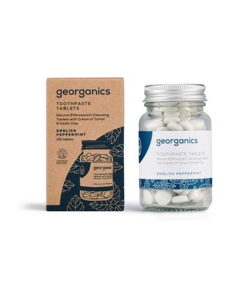 Pasta de dientes en pastillas menta 120 tabletas Georganics