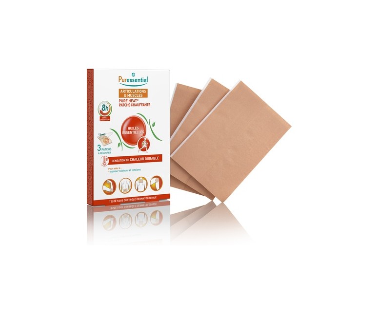 Parches de calor pure heat 3 unidades Puressentiel