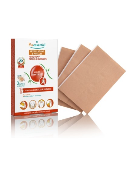 Parches de calor pure heat 3 unidades Puressentiel
