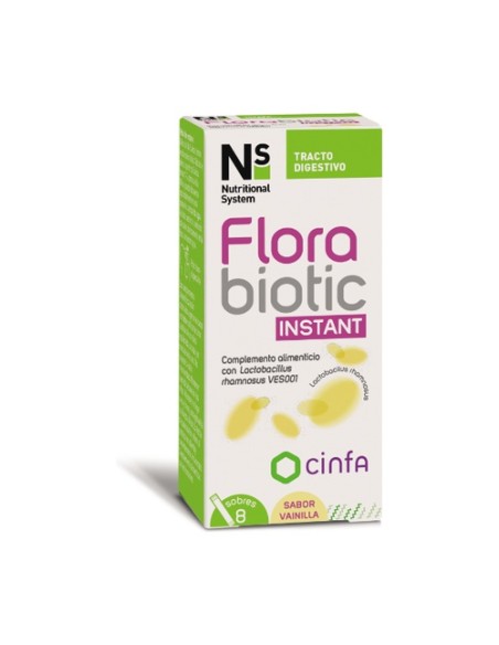 Flora biotic Instant 8 sobres (Vainilla) Nutritional System