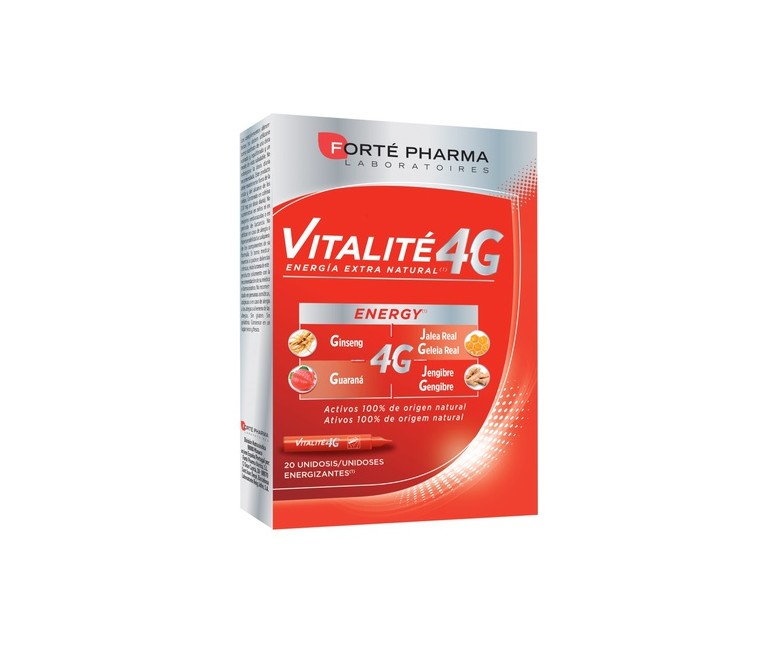 Vitalité 4G Energy 20 viales Forté Pharma