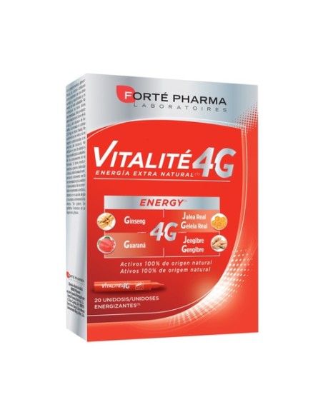 Vitalité 4G Energy 20 viales Forté Pharma
