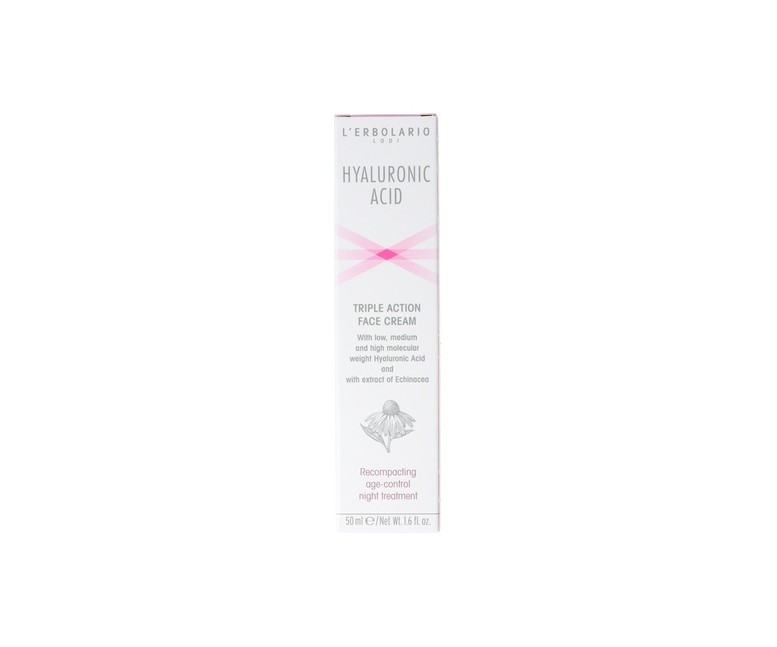 Crema Antiedad para la Cara de Noche Ácido Hialurónico 50 ml L'Erbolario
