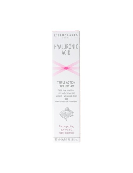 Crema Antiedad para la Cara de Noche Ácido Hialurónico 50 ml L'Erbolario