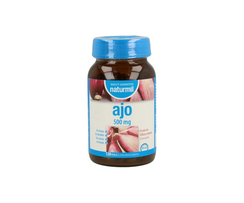 Ajo 120 perlas de 500mg (500mg) Naturmil