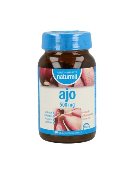 Ajo 120 perlas de 500mg (500mg) Naturmil